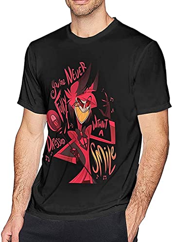 Hazbin Hotel Man's Cool Cotton T-Shirt Unisex Black Men Tees M von Roosty