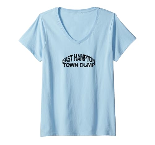 Damen Müllkippe in East Hampton Town Bonacker Bubby Springs 11937 New York T-Shirt mit V-Ausschnitt Damen Müllkippe in East Hampton Town Bonacker Bubby Springs 11937 New York T-Shirt mit V-Ausschnitt von Root place design co