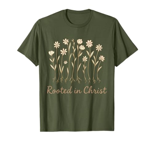 In Christus verwurzelt, Blumen, Christliches Mädchen, Gott, Tochter, Kleinkind T-Shirt von Rooted in Christ Flowers God Good Sister Toddler