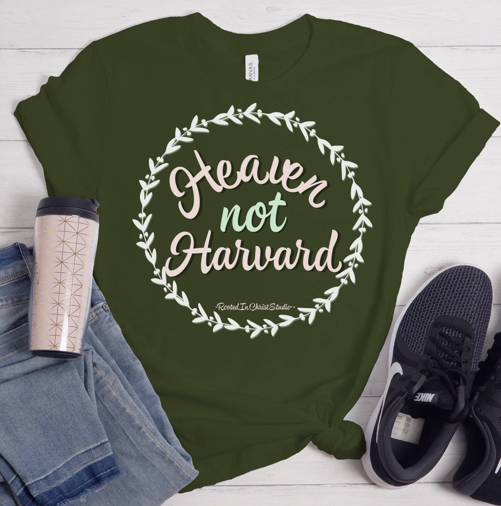 Heaven Not Harvard Shirt, Homeschool Mom Christliche Homeschool, Life, Bildung, Schule von RootedInChristStudio