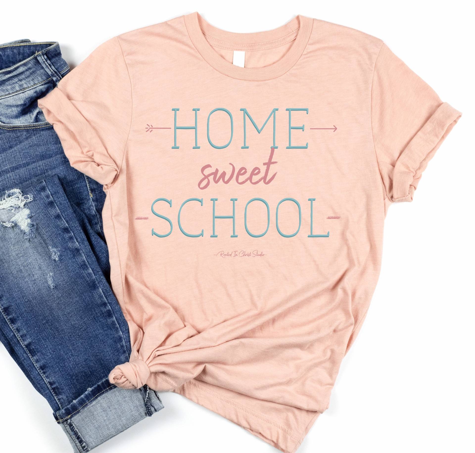 Home Sweet School Shirt, Homeschool Mama Mama, Geschenk, Geschenk Für Mom, Back To von RootedInChristStudio