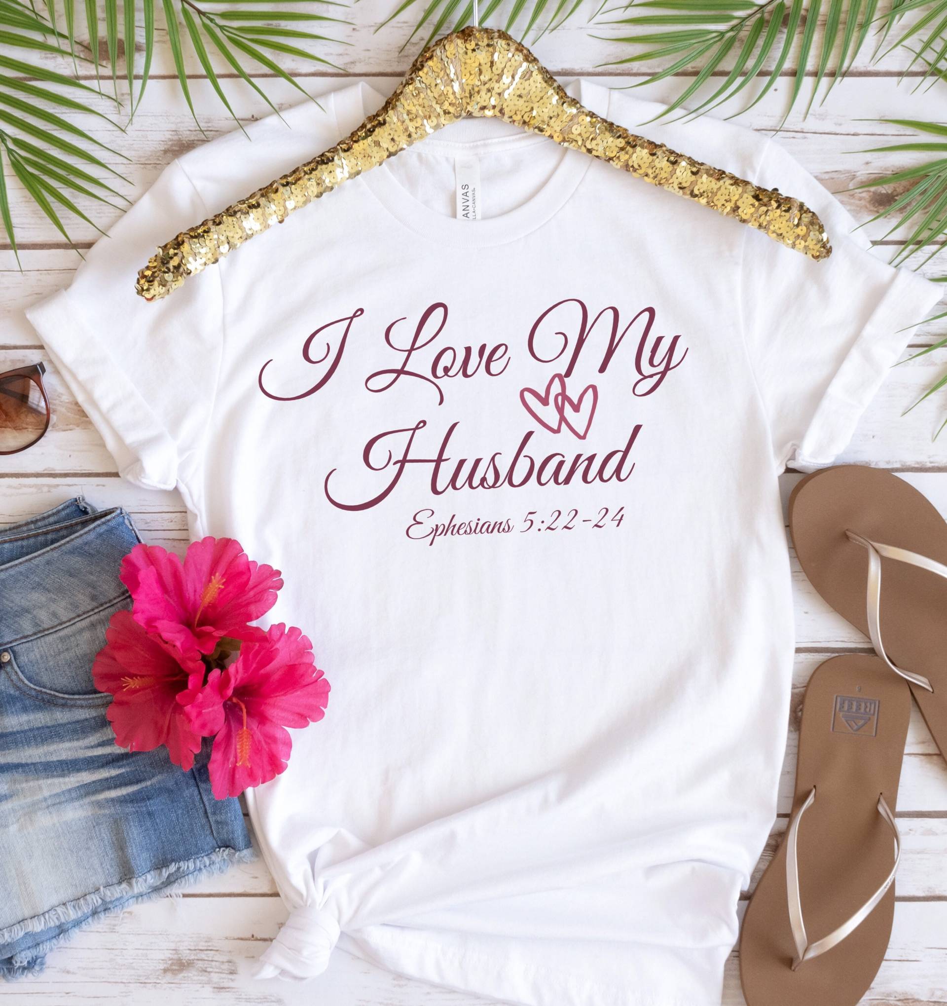 I Love My Husband Shirt, 522-24 Frauen Braut Christliche Hemden, Flitterwochen Bibelvers Shirt von RootedInChristStudio