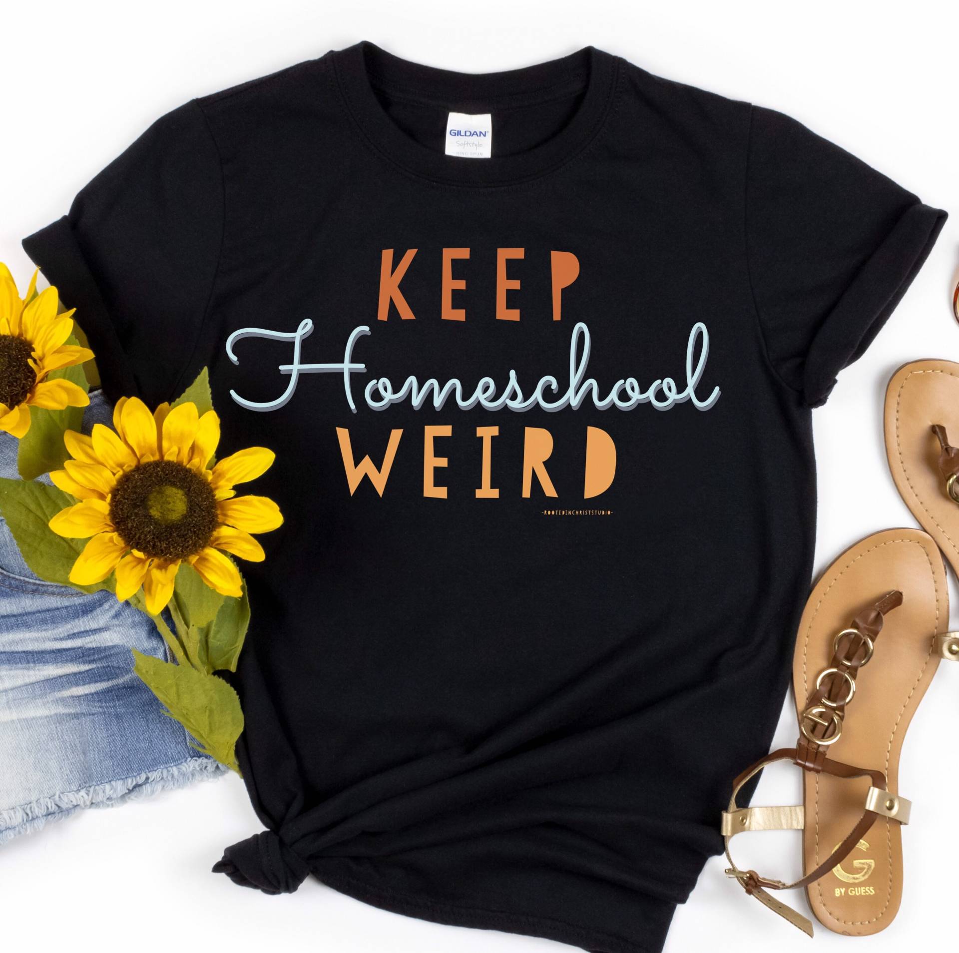 Keep Homeschool Weird Shirt, Mom Teen Weihnachten Geschenk, Lustiges Bildung von RootedInChristStudio