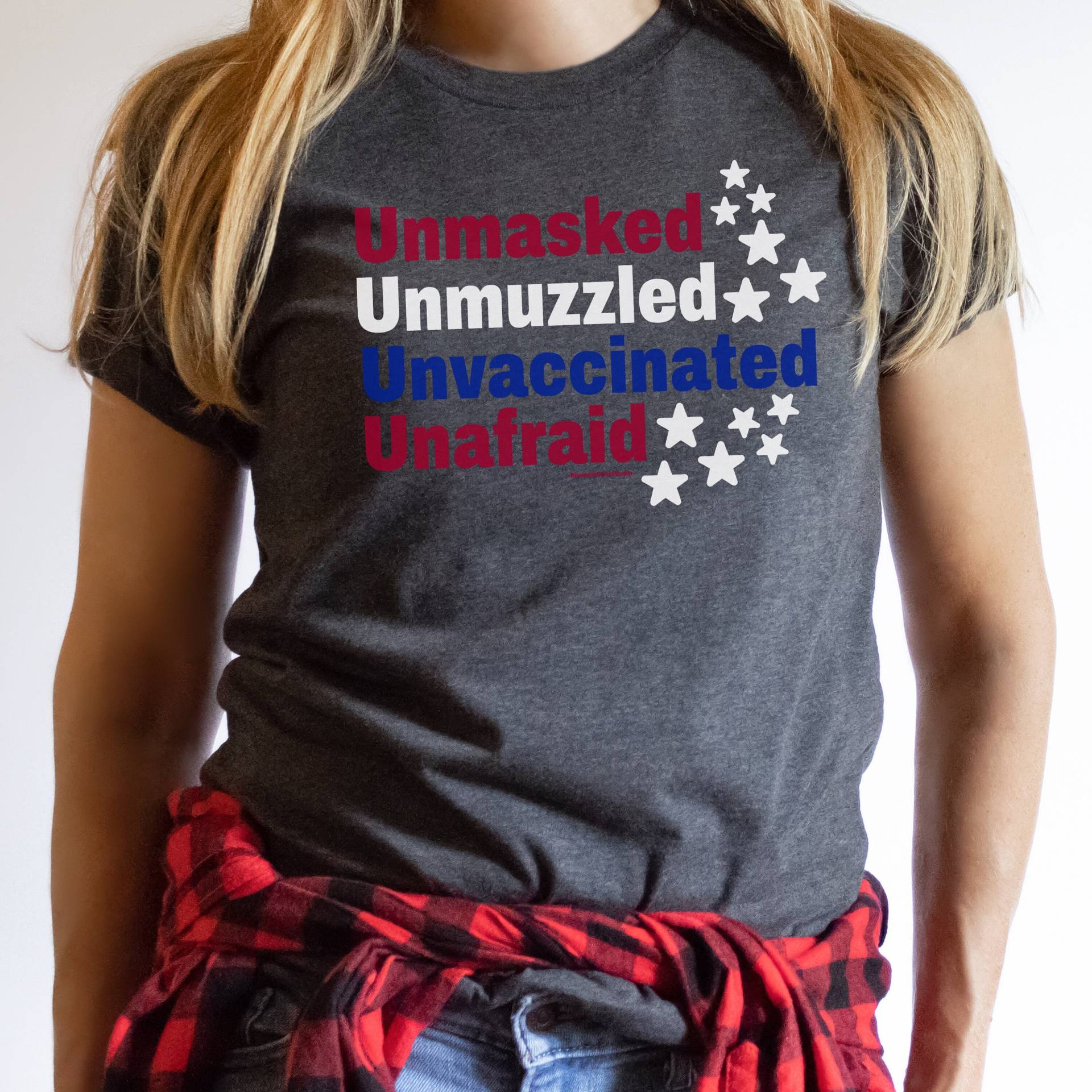 Unmaskiertes Ungeschwärztes Ungezwärztes Unafraid Shirt, Konservatives Protestshirt, Human Rights Medical Freedom Shirt von RootedInChristStudio