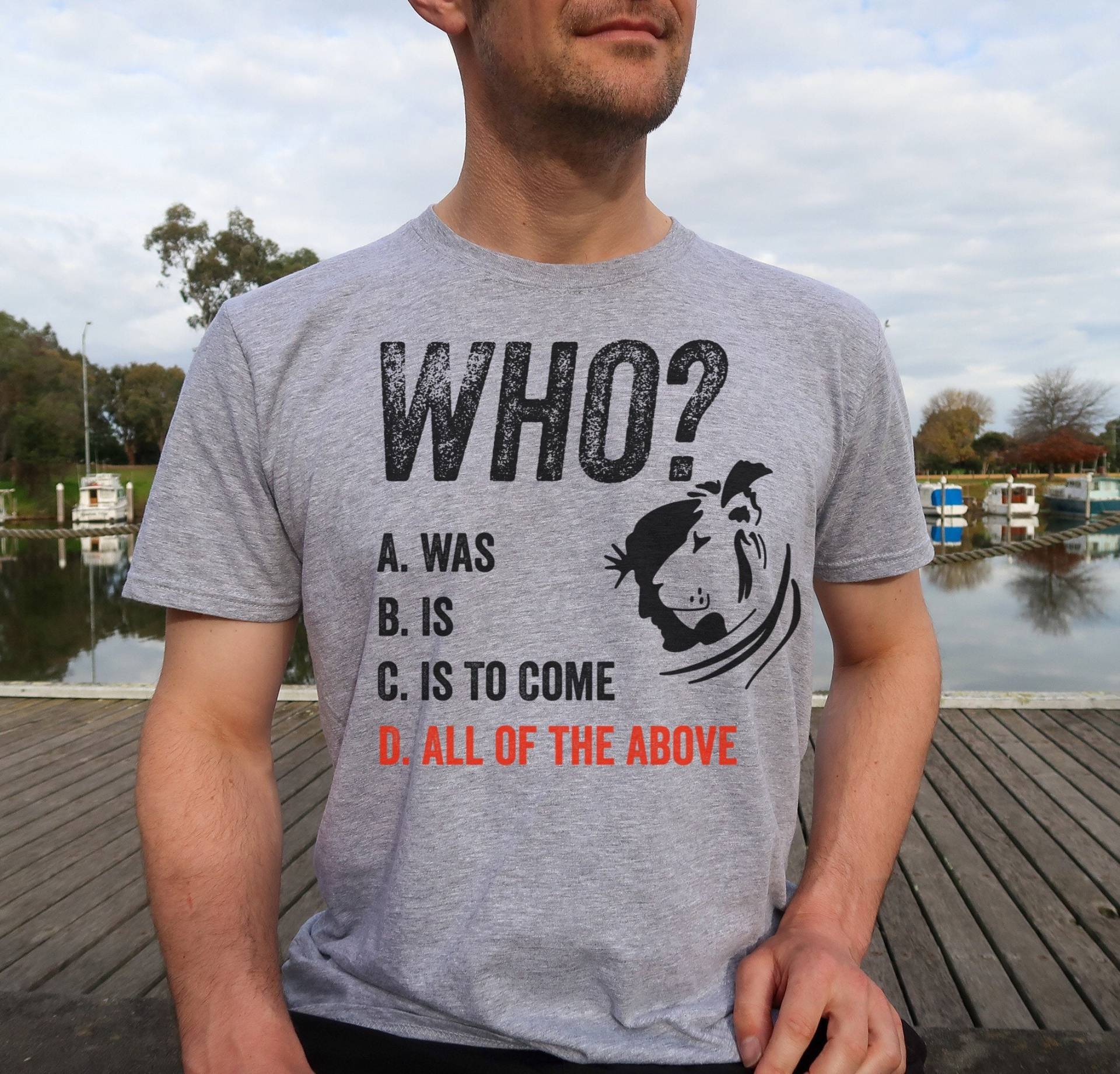 Who Was Is To Come Christian Mens Bibelvers Enthüllung 18 T-Shirt von RootedInChristStudio