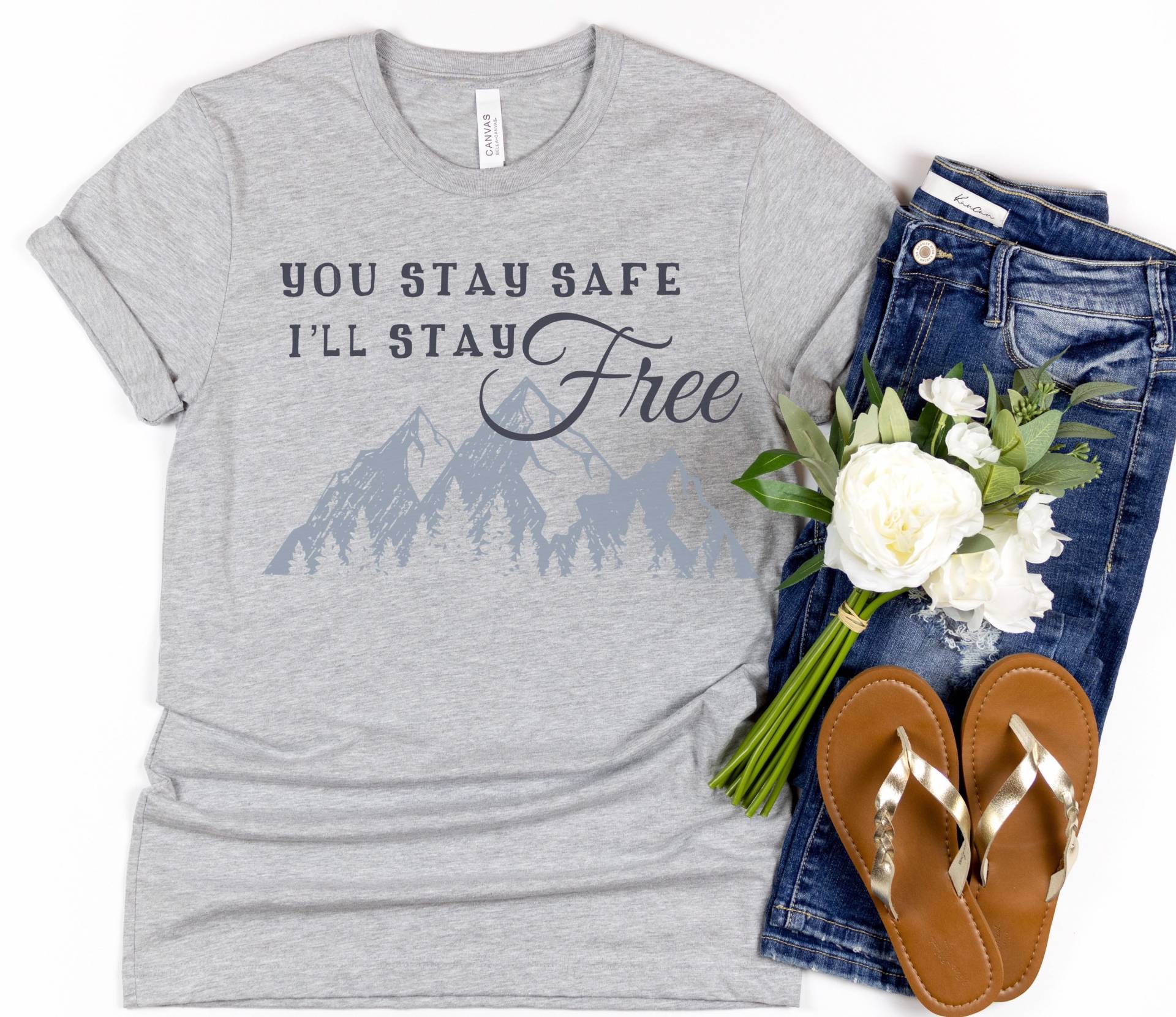 You Stay Safe I'll Free Shirt, T-Shirt, Konservatives Freiheitsshirt, Freiheitsshirt von RootedInChristStudio