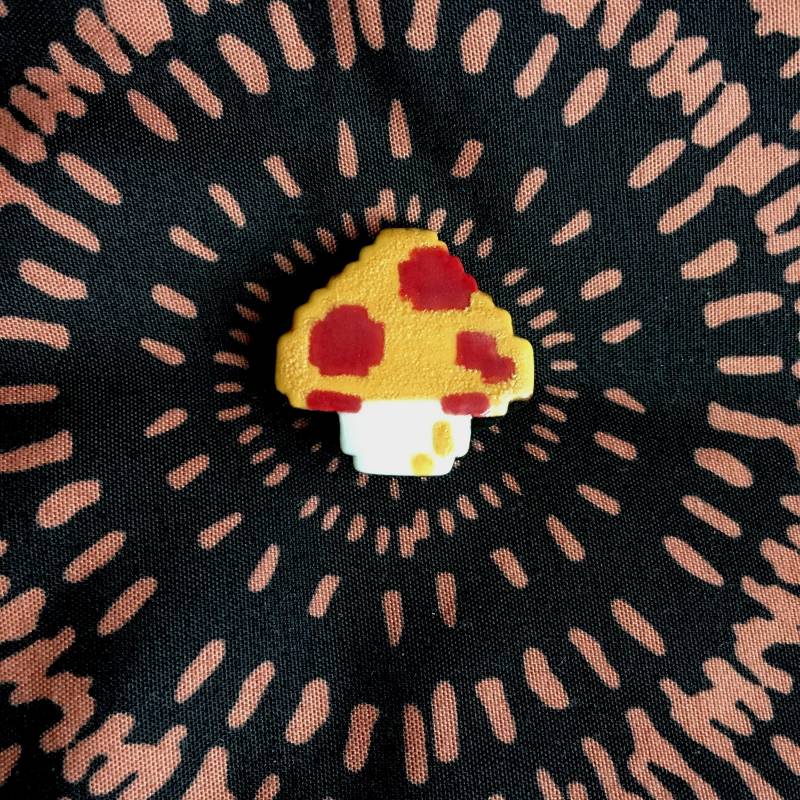 Pilz | 8-Bit Nintendo Super Mario Bros Pin von RootedMoon