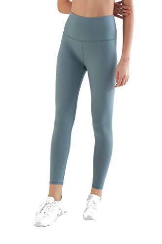 Roots Organics Damen Sport 7/8 Leggings Bio-Baumwolle Pilates Yogahose T1310 (M, hellgrau) von Roots Organics