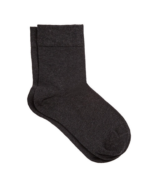 Roots 12 Paar Socken 5 Farben 95% Bio-Baumwolle schwarz grau anthrazit von Roots