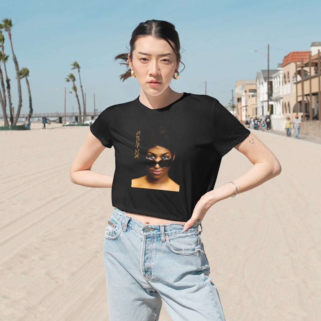 Crop Top/Aretha Franklin Musik Icon Tees Crop Top/Aretha Franklin Musik Icon Tees von RootsMusicTShirts