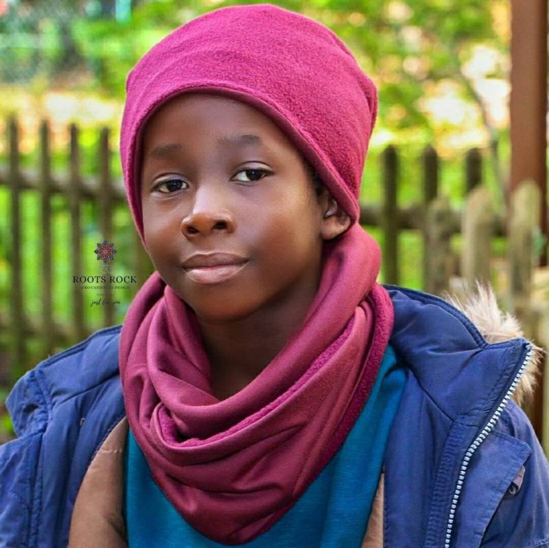 Handgefertigte Jersey Fleece Kinder Halstuch Herbst Winter Loop von Rootsrockdesign