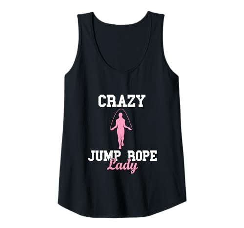 Damen Crazy Jump Rope Lady Workout Rope Jumping Springseil Gym Tank Top von Rope Jumping Fitness Skipping Jump Rope Workout