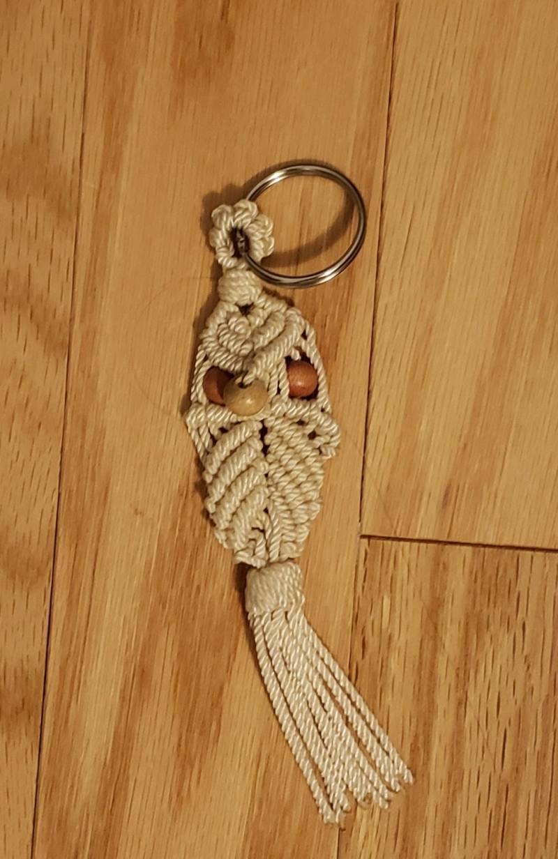 Eule, Makramee, Seil, Von Hand Gebunden, Schlüsselring #502 Eule, Makramee, Seil, Von Hand Gebunden, Schlüsselring #502 von RopeworkbyDennis