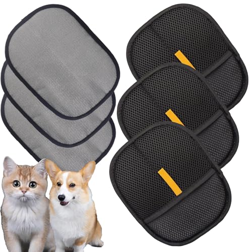 Rorodog 3er-Pack Tierhaarentfernungshandschuhe, entfernen Hunde/Katzenfell von Kleidung, Möbeln, Bettwäsche und Teppich, wiederverwendbar und waschbar, Fusselhaarentferner für Zuhause und Rorodog 3er-Pack Tierhaarentfernungshandschuhe, entfernen Hunde/Katzenfell von Kleidung, Möbeln, Bettwäsche und Teppich, wiederverwendbar und waschbar, Fusselhaarentferner für Zuhause und von Rorodog