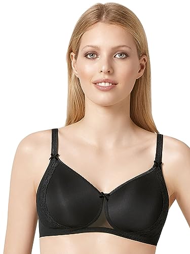 Rosa Faia Damen BH (Ohne Bügel) 5618 Soft-BH Mit Schale Lace Rose, Gr. 80A, Schwarz (Schwarz 001) von Rosa Faia