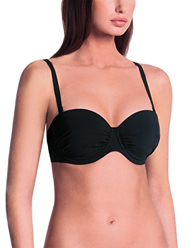 Rosa Faia Damen Bügel Bikinioberteil Bikini - Oberteil Cosima L7 8745 - 1, Gr. 40 (Herstellergröße:40 D), Schwarz (schwarz 001) von Rosa Faia