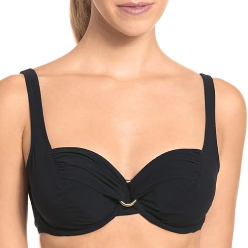 Rosa Faia Damen Hermine Top Bikinioberteil,, per pack Schwarz (Schwarz 001), 44 (Herstellergröße: E) von Rosa Faia