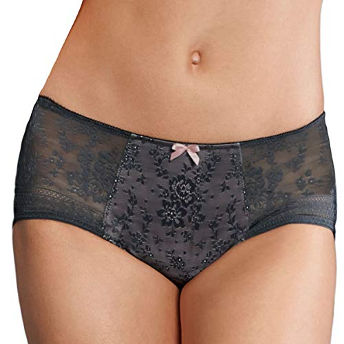 Rosa Faia Damen Fleur Taillenslip Taillenslip,,per pack Grau (anthrazit 408),38 (Herstellergröße:38) von Rosa Faia