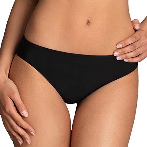 Rosa Faia Damen Bikini-hose Casual Bottom Bikinihose, Schwarz (Schwarz 001), 40 EU von Rosa Faia