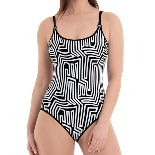 Rosa Faia - Shining Lines - Badeanzug (38C Schwarz) von Rosa Faia