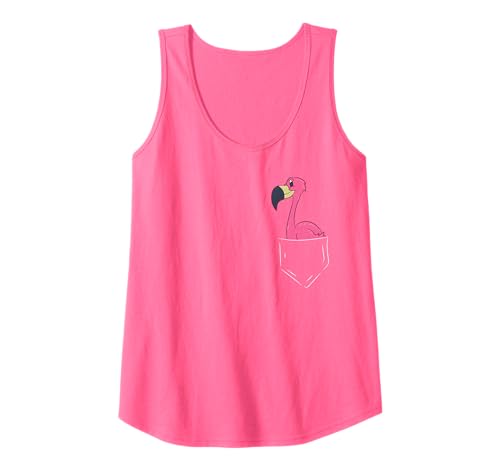 Damen Rosa Flamingo in der Tasche Flamingo in der Tasche Tank Top Damen Rosa Flamingo in der Tasche Flamingo in der Tasche Tank Top von Rosa Flamingo