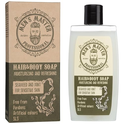 Men's Master Erfrischendes 2-in-1 Shampoo & Duschgel für Männer | Mit Menthol für ein belebendes Frischegefühl | Feuchtigkeitsspendend & pflegend | Ohne Parabene von MEN'S MASTER