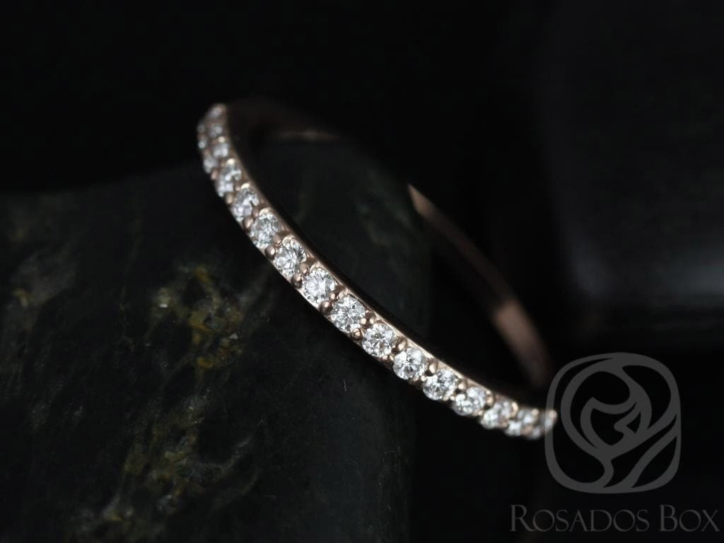 14Kt Rose Gold Matching Band To All Taylor Diamond Halfway Eternity Ring von RosadosBox