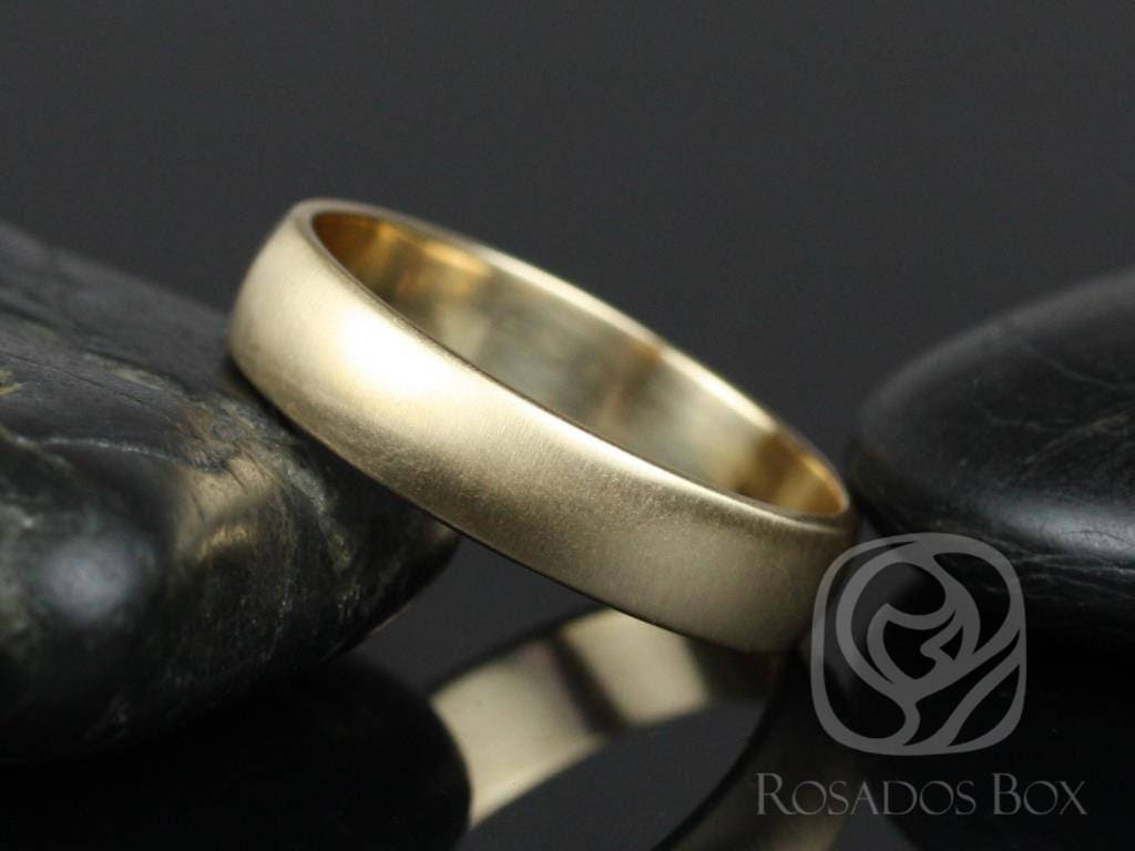 steve 5 Mm 14Kt Gelbgold Oval Plain Non-Comfort Fit Matte Oder High Finish Band | Chic Classics Collection steve 5 Mm 14Kt Gelbgold Oval Plain Non-Comfort Fit Matte Oder High Finish Band | Chic Classics Collection von RosadosBox