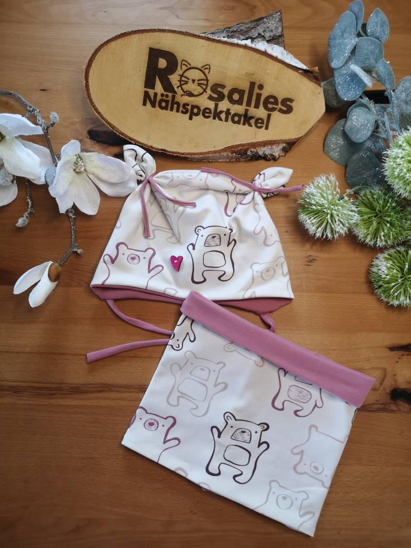 Mütze Bär Teddybär Ohrenmütze Frühjahr Herbst Winter Rosa Öhrchen Mütze Bär Teddybär Ohrenmütze Frühjahr Herbst Winter Rosa Öhrchen von RosaliesNaehspektakl