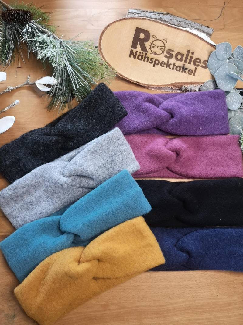 Warmes Stirnband Knotenstirnband Aus Wollfleece Nachhaltige Mode Wolle Warmes Stirnband Knotenstirnband Aus Wollfleece Nachhaltige Mode Wolle von RosaliesNaehspektakl