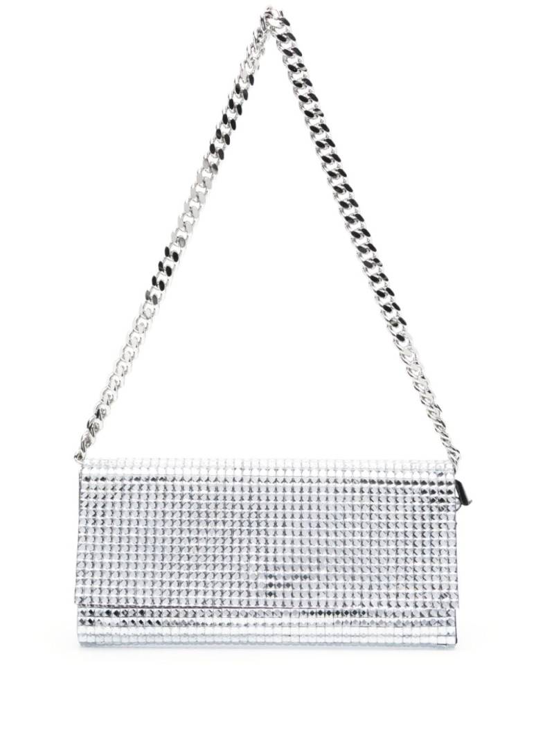 Rosantica Clutch im Metallic-Look mit Pailletten - Silber von Rosantica