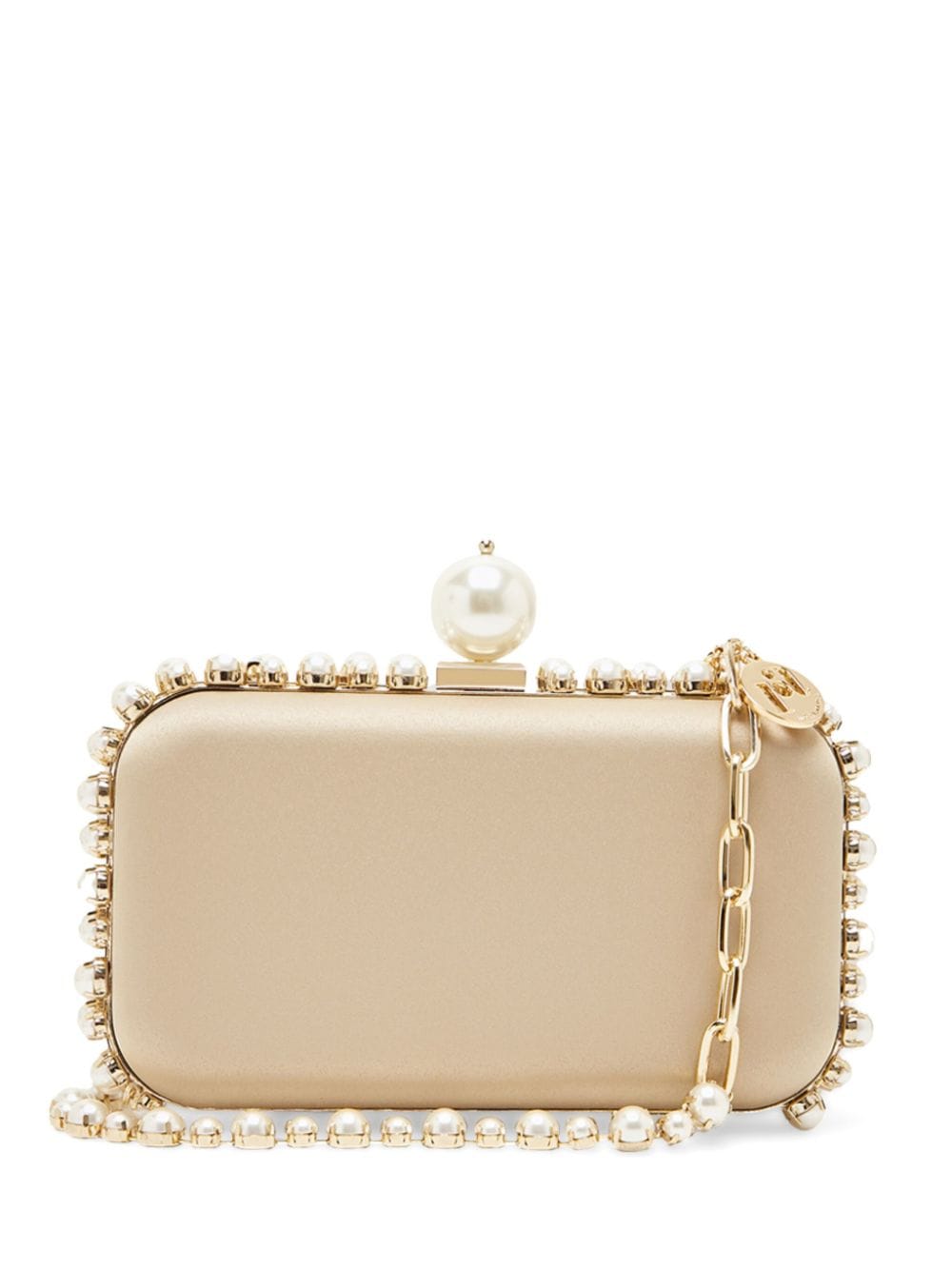 Rosantica Urania Perla Clutch aus Satin - Nude von Rosantica