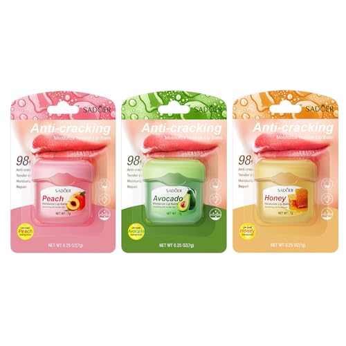 Feuchtigkeitsspendende Lippenmaske Set, Lippenbalsam Lippenpflege Set für Tag & Nacht Lippenpflege, Lippenpeeling Hydrating Lip Balm Set für Verblassende Lippenlinien von Rosarden