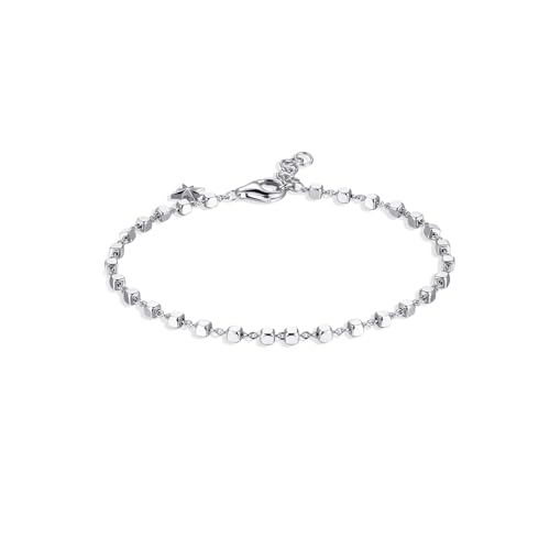 Rosato Storie Armband aus Sterlingsilber in der Farbe Silber mit Karabinerverschluss für Charms, Größe: 18,5 cm, RZB017 von Rosato