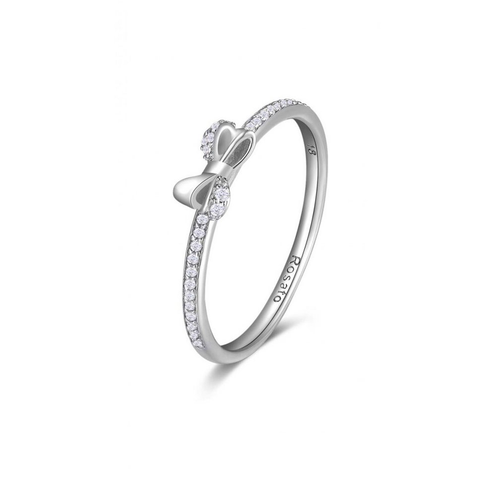 Rosato Fingerring Beautiful silver ring with a bow Allegra RZA025 - Circuit: 56 mm von Rosato