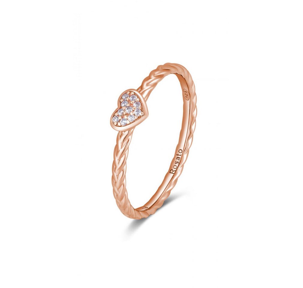 Rosato Fingerring Romantic bronze ring with zircons Allegra RZA018 - Circuit: 58 mm von Rosato