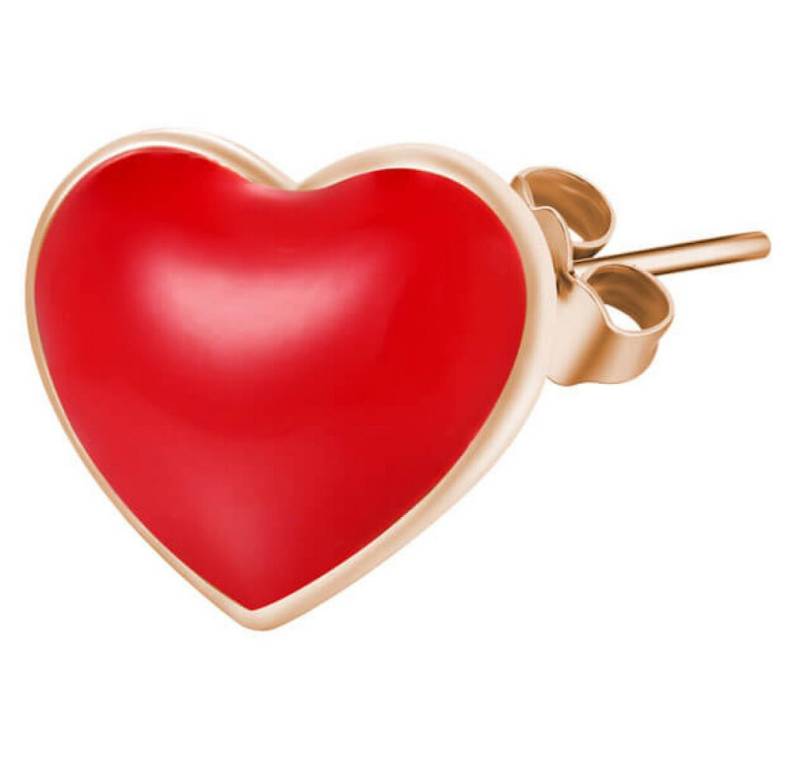 Rosato Ohrring-Set Charmanter einzelner Ohrring Heart Storie RZO019 von Rosato