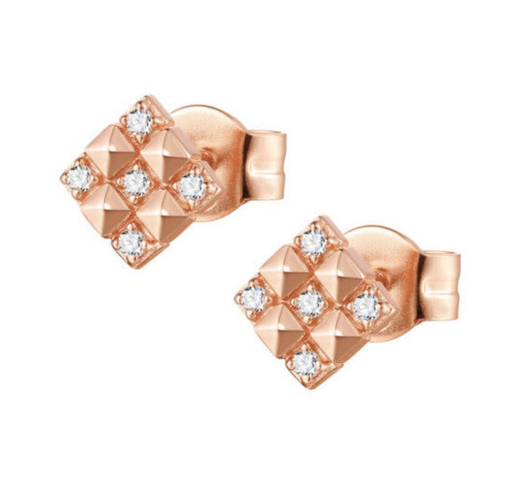 Rosato Ohrring-Set Glittering bronze earrings Cubica RZO039 von Rosato