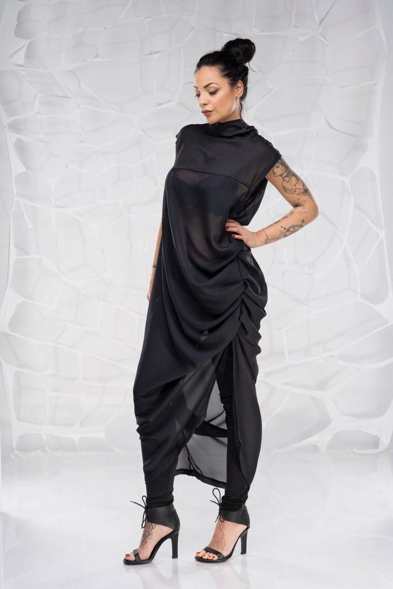 Schwarzes Maxi Kleid - Us Prepaid Tariffs -Mutter Der Braut, Hochzeitsgast Kleid, Langes Formelles Für Besondere Anlässe, Avantgarde von RoscheBoutique