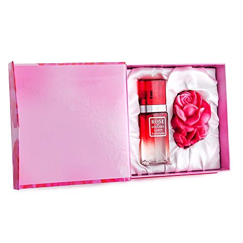 GeschenkSet Rose - Handgemacht Glycerin Seife 40gr & Eau De Parfum 25 ml von Rose of Bulgaria