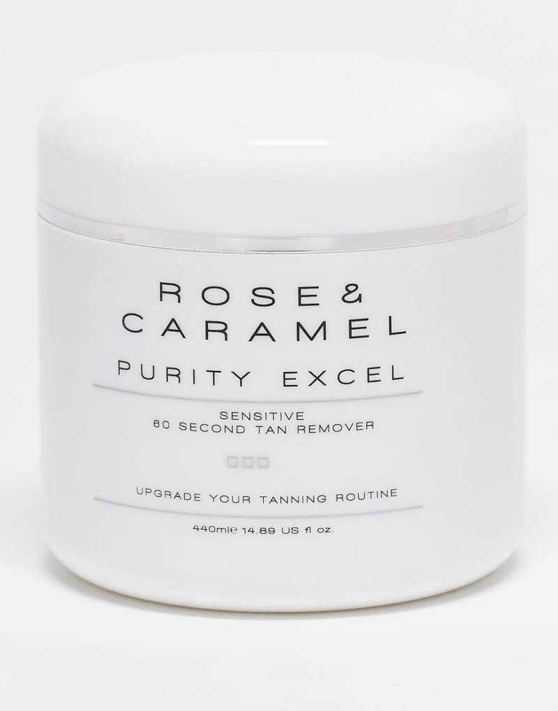 Rose & Caramel - Purity Excel Sensative 60 second - Peeling zum Entfernen von Selbstbräuner, 440ml-Keine Farbe von Rose & Caramel