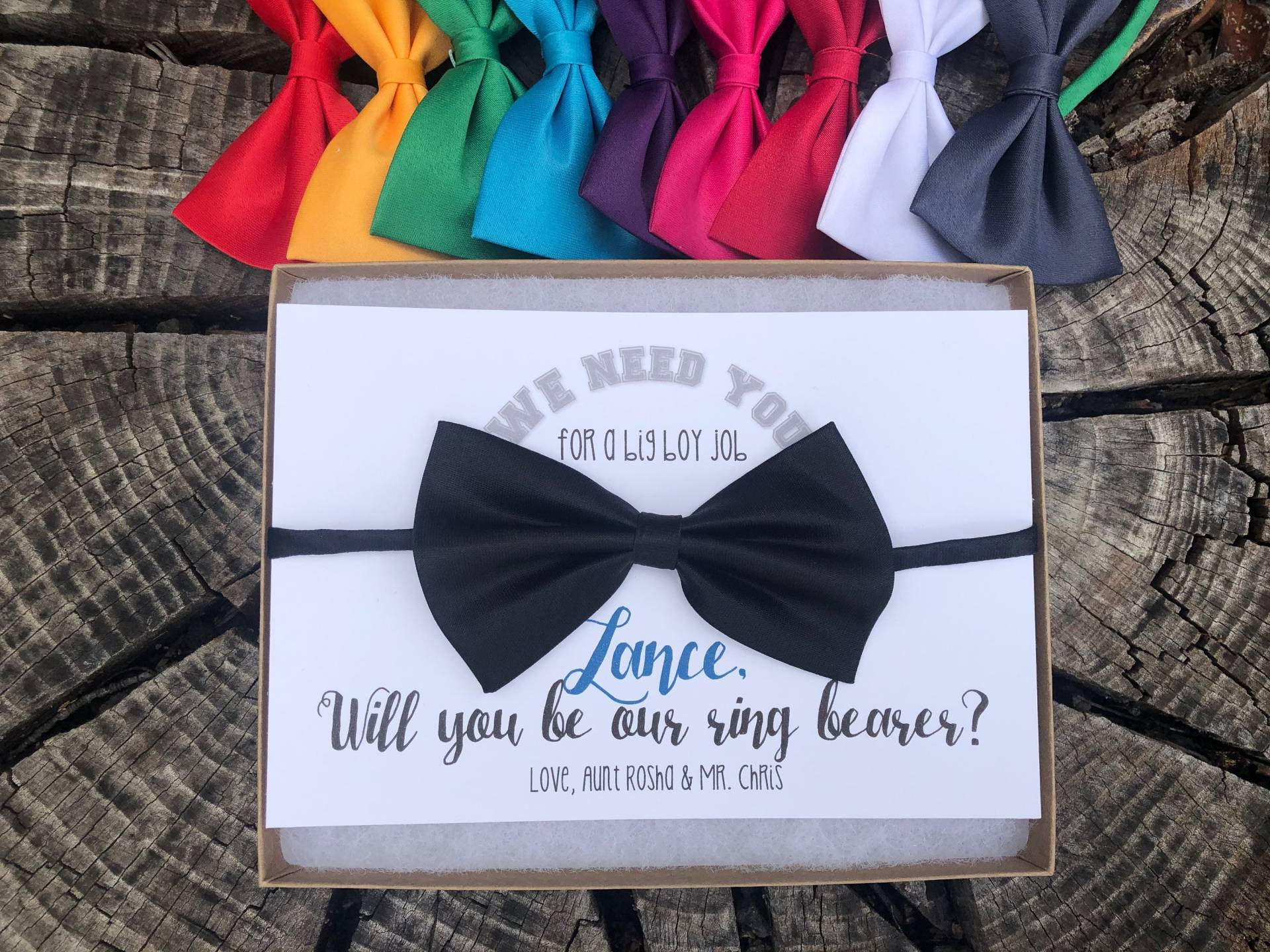 Willst Du Mein Ringträger Sein Geschenk, Fliege, Ich Könnte Nicht Ohne Dich Die Knoten Binden, Ringsicherheit, Personalisierbar Individuell Willst Du Mein Ringträger Sein Geschenk, Fliege, Ich Könnte Nicht Ohne Dich Die Knoten Binden, Ringsicherheit, Personalisierbar Individuell von RoseAndCarpenter