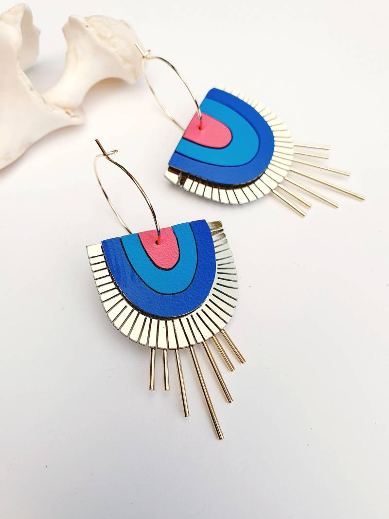 Bam Batik-Creolen von RoseBouchon