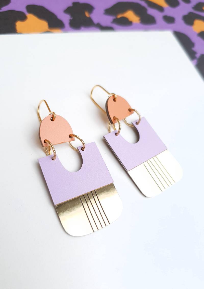 Lila Ohrringe Von Bobbies von RoseBouchon