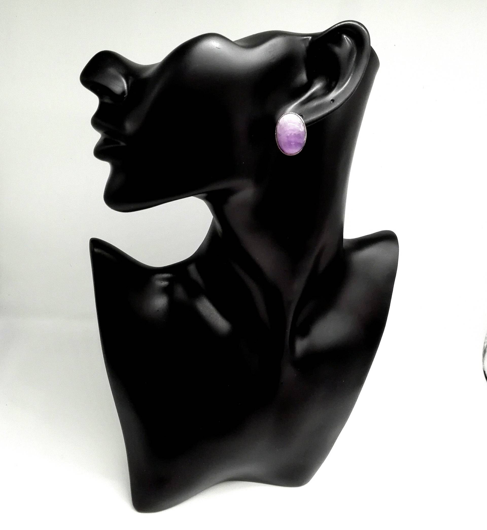 Vintage Amethyst Sterling Silber Ohrringe Februar Geburtsstein von RoseDayVintage