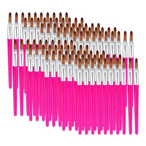 Einweg-Make-up-Pinsel 100 Stück, RoseFlower Tragbarer Einweg-Lipgloss-Pinsel/Concealer-Pinsel/Lidschatten-Pinsel/Eyeliner-Pinsel zum Gleichmäßigen Auftragen von Make-up, Kein Verschütten #6 von RoseFlower