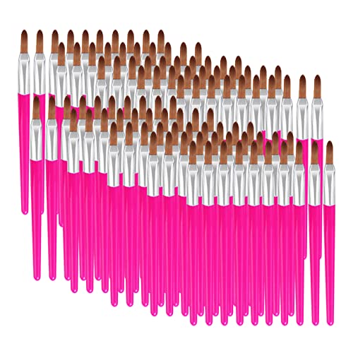 Einweg-Make-up-Pinsel 100 Stück, RoseFlower Tragbarer Einweg-Lipgloss-Pinsel/Concealer-Pinsel/Lidschatten-Pinsel/Eyeliner-Pinsel zum Gleichmäßigen Auftragen von Make-up, Kein Verschütten #6 von RoseFlower