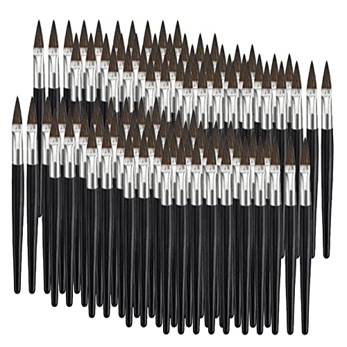 RoseFlower Einweg-Make-up-Pinsel 100 Stück - Tragbarer Lipgloss/Concealer/Lidschatten/Eyeliner-Pinsel Zum Gleichmäßigen Auftragen Von Make-up, Kein Verschütten #2 von RoseFlower