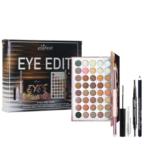 RoseFlower Schminke Set Profi Make Up Set Teenager Mädchen Schminkkoffer Kosmetische Makeup Paletten Lidschatten Concealer Schminke mit Tragbare Reise Make Up Set Beautycase von RoseFlower