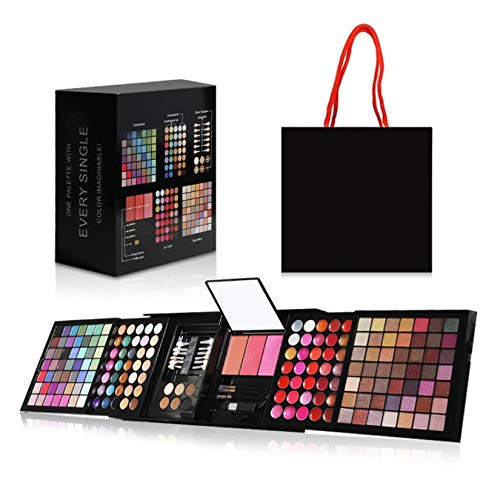 RoseFlower Schminkkoffer Beauty Case Mehrfarbig Lidschatten Make Up Pallete Profi-Augenpalette multifunktionale Set Satte Farben Kosmetik Kit von RoseFlower